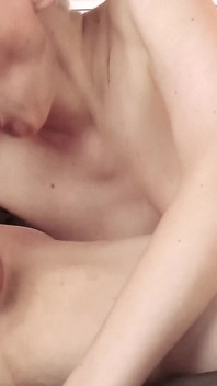 Skinny MILF Give a Hot Blowjob with Cum in Mouth