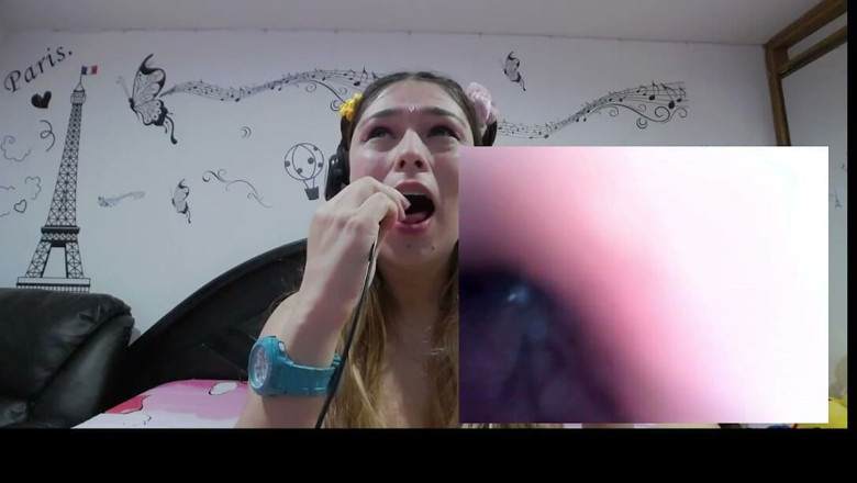 Angel eyes studio: Swallowing a Condom That Glows in the Dark Dual Camera