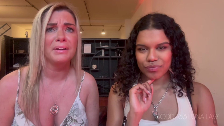 Goddess Luna Law: Humiliation pathétique d’une vierge