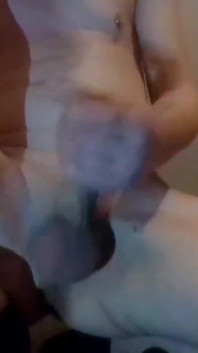 Stroking My Rock Solid Thick Chickcock in Socks; Close-up