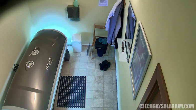 Czech Gay Solarium: Tjeckisk Gay Solarium 25 Muskuell God's Solo Action