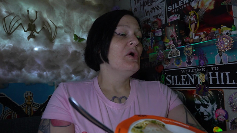 Jerk Off Material Studios: Dani Eats Ramen Without Their Dentures