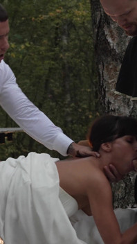 Looks Like the Wedding Didn't Go According to Plan? or Is a Threesome Supposed to Be Like That?