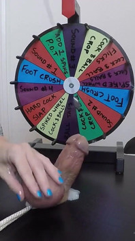 She Inserts a 30cm Probe All the Way Into His Meaty Cock. Playing BDSM Roulette.