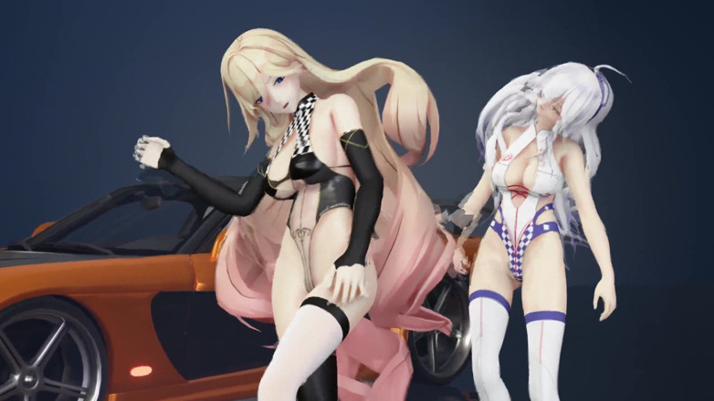MikuMotion: Çikolatalı kremalı duet striptiz; Siyah çoraplı; Beyaz çoraplı; Racing Leotards