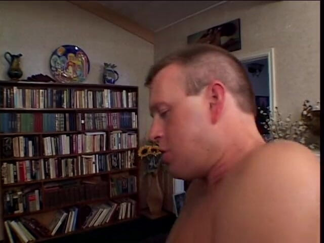 Analconda: Blonde bitch is riding guy's big cock on the couch