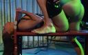 The Hunter Collection: Slutty Brunette in a Cage Gets Fucked in a Double...