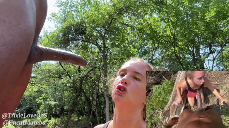 TrixieLove: Orta yaşlı seksi kadının vahşi yürüyüşü - gırtlağına kadar alma, anal,...