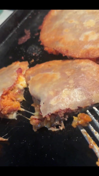 Home Made Pizza I Made These Mexican Pizzas with Almond Flour Tortillas so They Are Gluten-free and Really Yummy!!