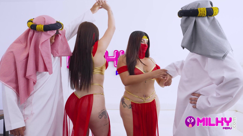Milky Peru: Sheikhs Fuck Big Asses