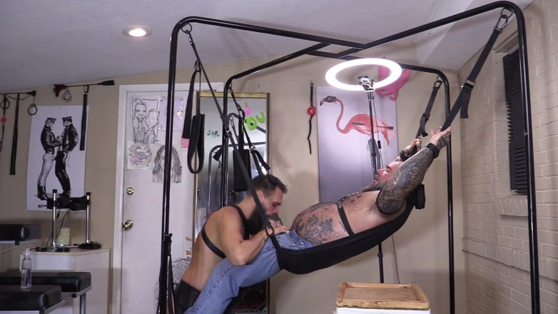 MasculineJason - Jason Collins: Finn Sawyer leather, sex swing, massage
