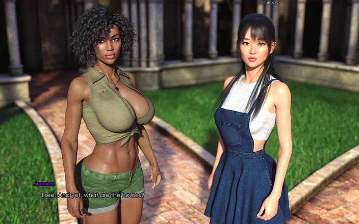 3D Cartoon Porn: Lust Academy 4 - Leona and Katrina Fight Over James After He...