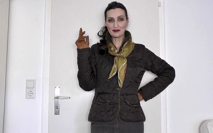 Lady Victoria Valente: Můj podzimní outfit: hnědá vintage prošízaná bunda s manžílkovým límečkem...
