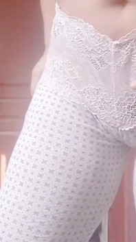 Masturbation in pantyhose