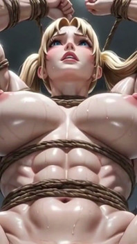 Ripped Female Muscle Bound in Gym - Huge Clit & Wet Swollen Pussy