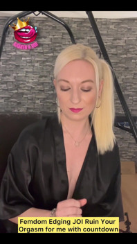Femdom Edging JOI Ruin Your Orgasm for Me with Countdown.