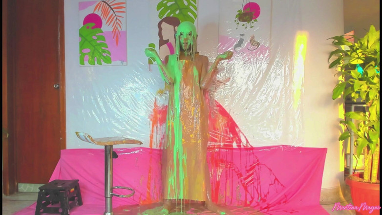 MartinaMagni: Wam !! Desastre de limo con un delantal