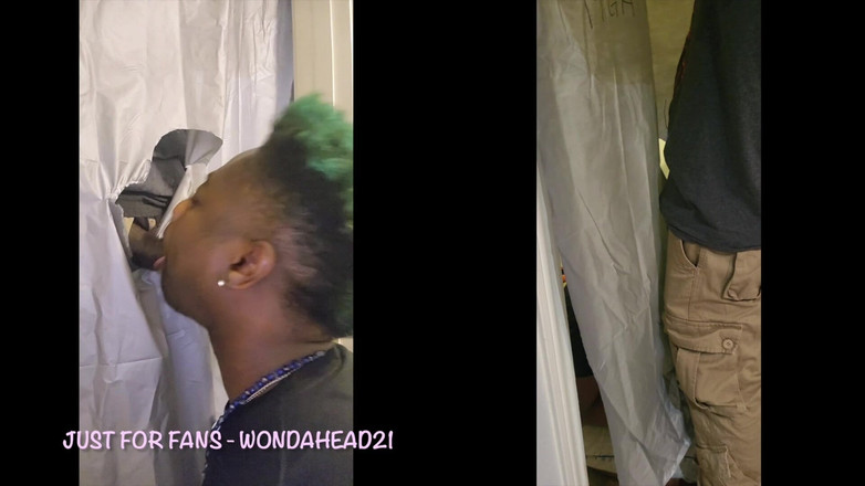 Wondahead21: Prima acțiune a efeminatului glory hole!