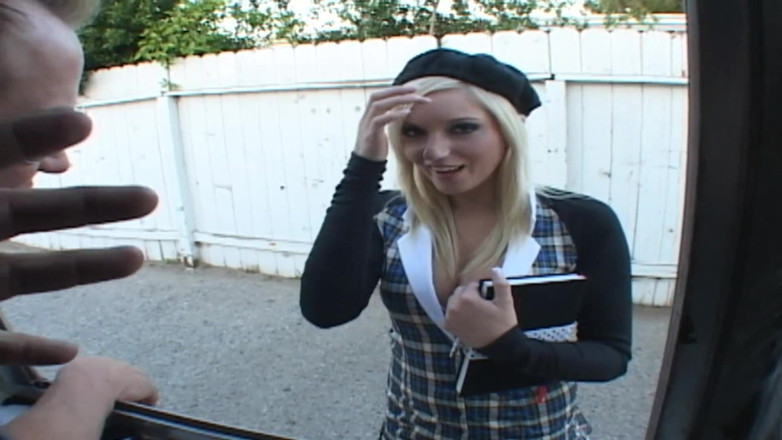 Content Candy: Sexy blonde teen shows off nice tits and banged in...
