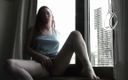 Lily O'Riley: Window Exhibitionist's Daylight Masturbation