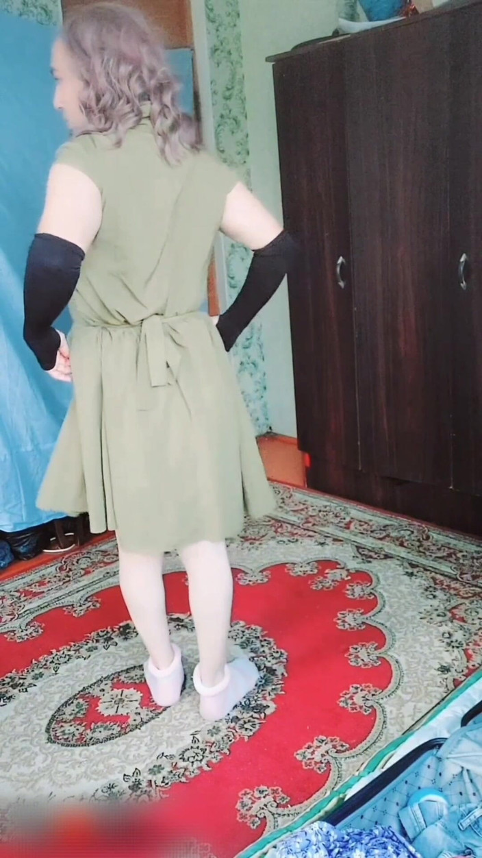 Kitty_Cross: Twerking Big White Ass Crossdresser Sissy Amatör Gay