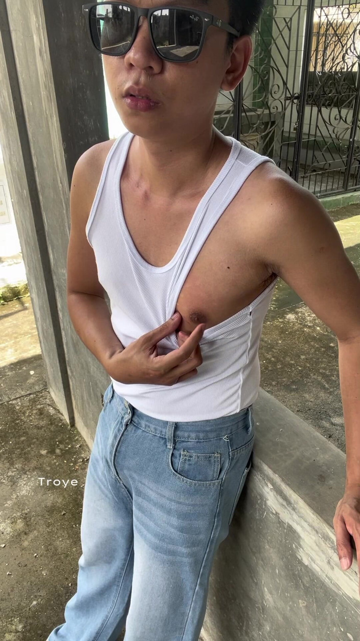 Troye_AsianPinoy: Asian Boy Is Too Hot in His White Top and...