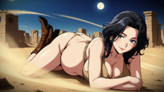 AI Porn: Wanita kartun di gurun ai