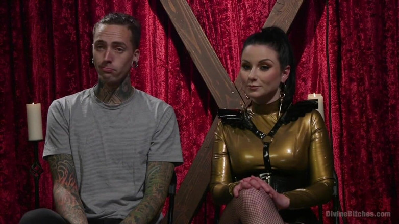 Divine Bitches by Kink: Ungehorsamer masturbierender sklave bestraft und mit einem fetten schwanz gefickt