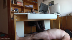 Lady Scarlet: Lady Scarlet - Bootjob Under Desk - Sega Con Gli Stivali Sotto...