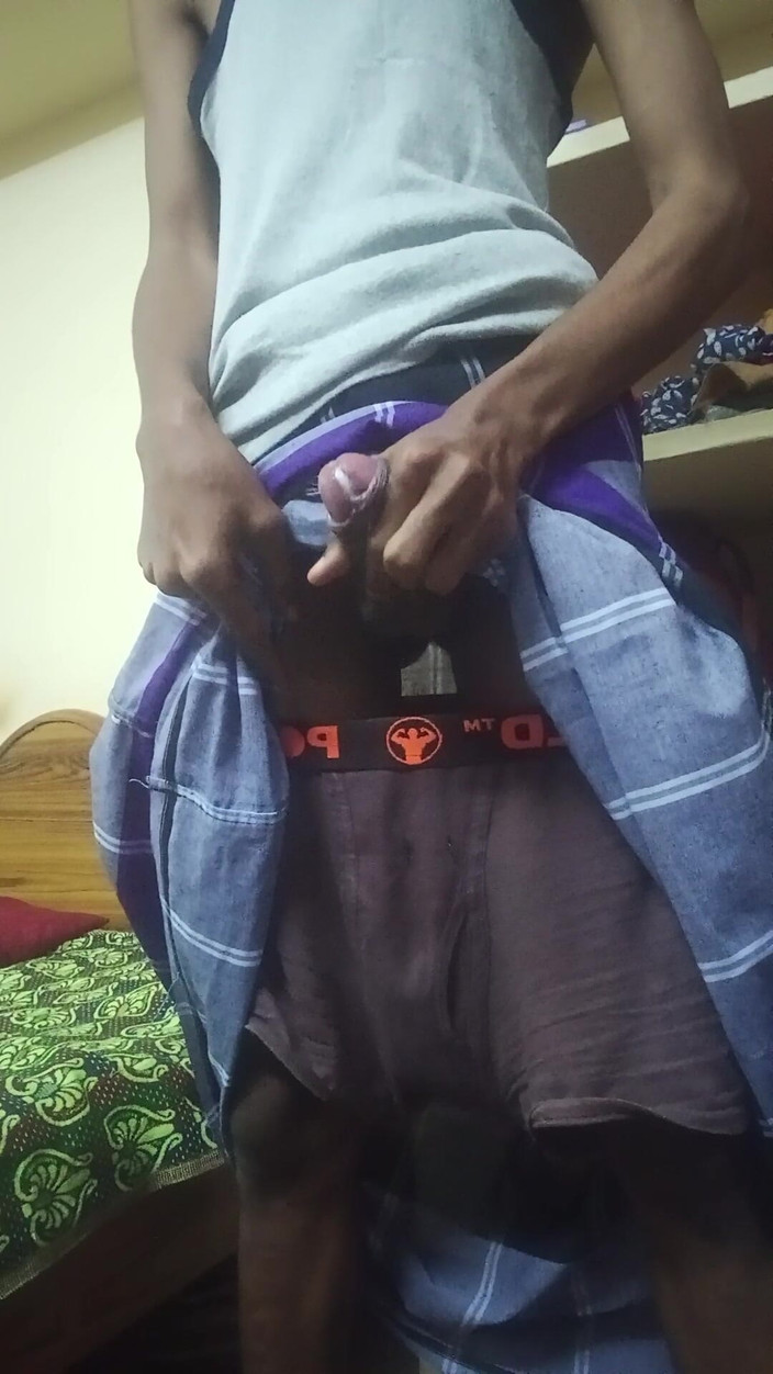 Shadow Guy: Desi Teen Boy Cumshot and Jerk off in Home.