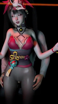 3D Napalona dziwka Cosplay jebanie uprawia seks footjob
