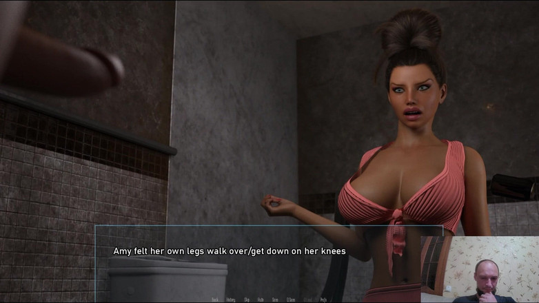 Sex game gamer: Gordo velho goza em seu rosto depois que ela o...
