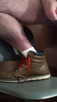 Coach Karl Cums with Boots on
