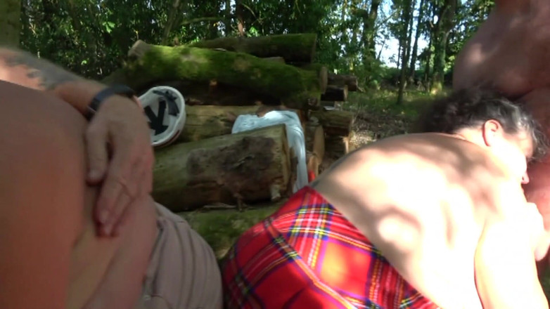 Uk Joolz: Joolz &amp; Kim get fucked by the lumberjacks in the woods