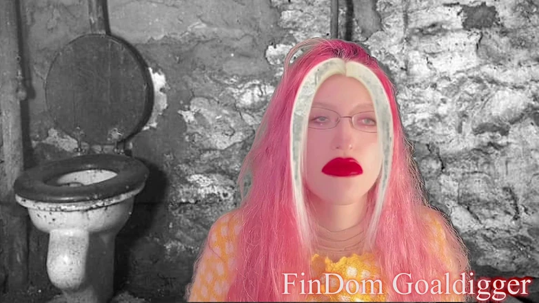 FinDom Goaldigger: Transformación en baños dorados