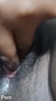 Squeezing My Tits Rubbing Fingering My Pink Black Pussy Cumming Hard