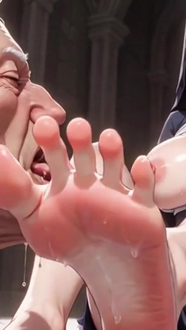 YOUR BEST FANTASY: 欲求不満の司祭奴隷崇拝の修道女の大きな足 - 激しい欲望
