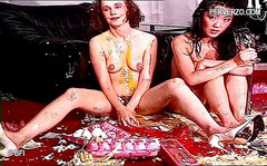 Food flogging: Freaky Girls Covered with Eggs