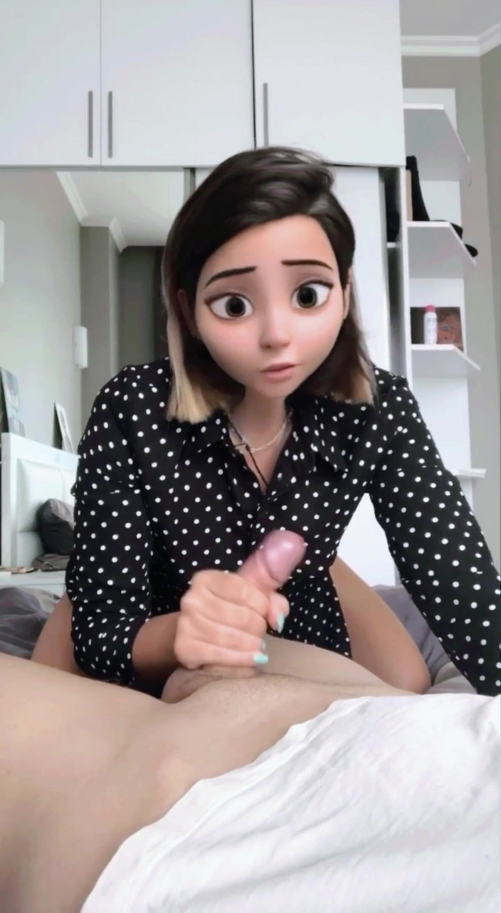 Good_view: Девушка с мультяшным лицом сосет большой хуй
