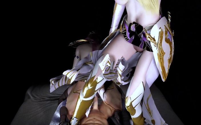 X Hentai: Rainha e princesa servem o pau grande - animação 3D 274