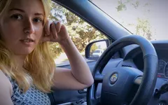 Helped Blonde Girl Fix the Car and Fucked Her