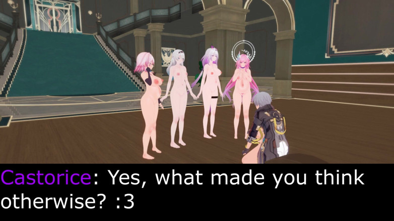 NSFWOtaku: Honkai Star Rail - Caelus Harem Party - Cyrene, Marchevernight, Firefly a...