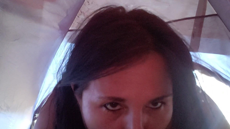 Riderqueen: Мачеха-наездница в палатке на улице