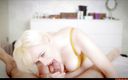 Iris Keenkade: Blonde lekker wijf pijpbeurt - milf pov sperma slikken