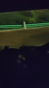 Masturbating Naked on the Side of the Freeway at Night