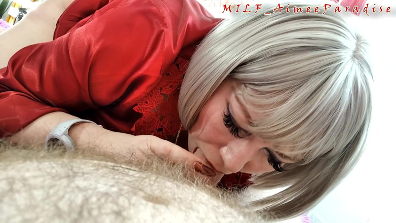 AimeeParadise: Primo piano cowgirl al contrario pov matura! Un'arrapante MILF puttana!...