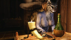 Velvixian 3 Furry: Kharjoは若いKhajiitを教える2