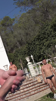 Having fun with hotel guest
