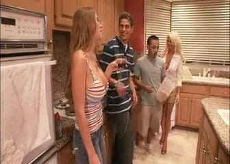 CBD Media: Huge tit MILF with blonde hair invite over young studs...