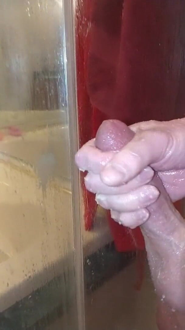 Big Daddy Dommmm: Smooth handwork gripping my dick in the shower. Edging again!